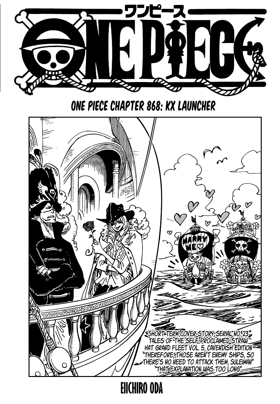 One Piece, Chapter 868 image 01